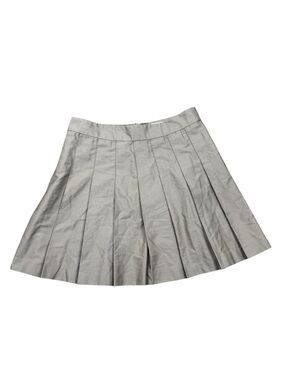 Sunday Best Aritzia Khaki Tan Pleated Mini Academia School Girl Skirt Taupe 0